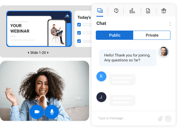 Webinars with Open Chat - WebinarNinja