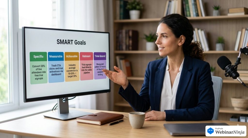 smart goals - webinar best practices - WebinarNinja