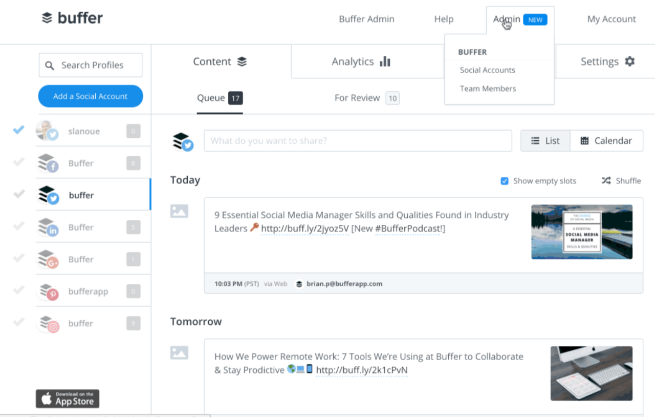 Buffer's "Social Media Marketing Webinar"