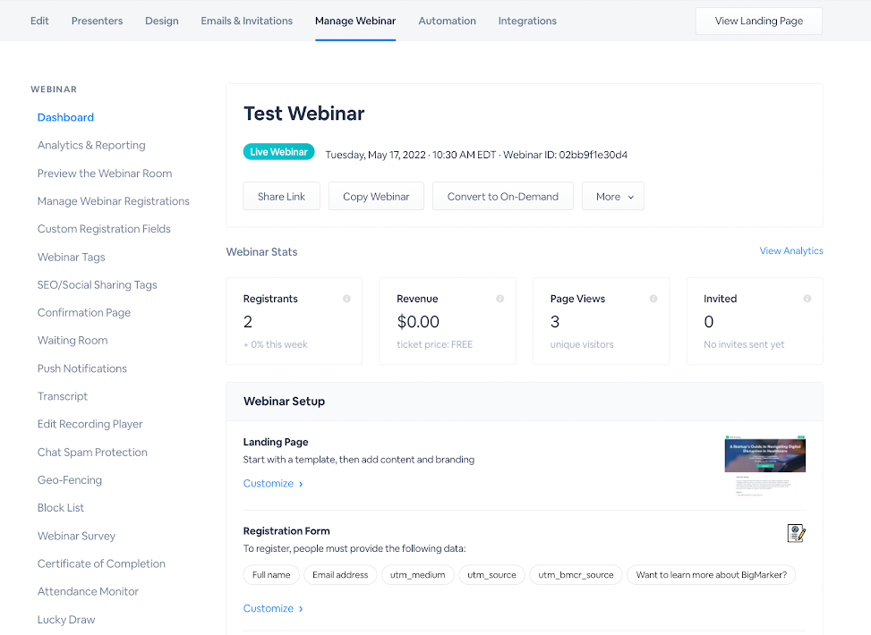 white label webinars - WebinarNinja