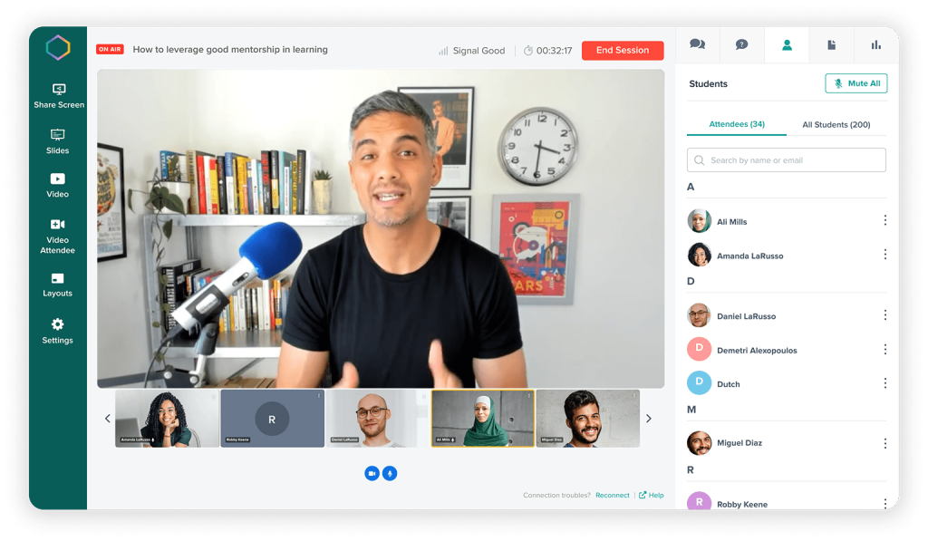 mentorship in webinar