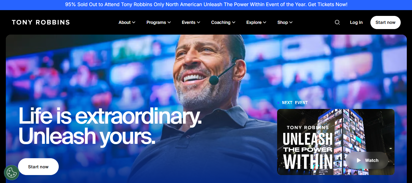 Official Website of Tony Robbins
