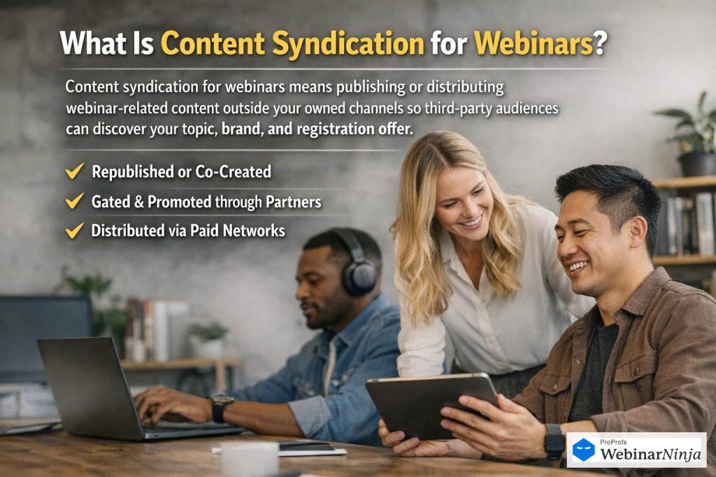 webinar content syndication - WebinarNinja