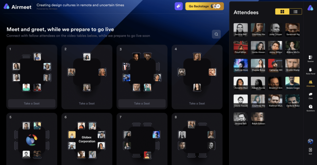 Airmeet - zoho webinar alternative - WebinarNinja