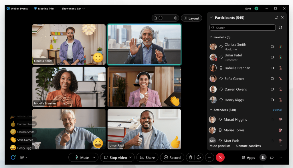 Cisco Webex Webinars - Interactive webinars - WebinarNinja