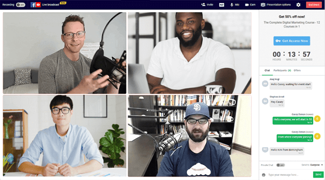 EasyWebinar - Interactive webinar - WebinarNinja