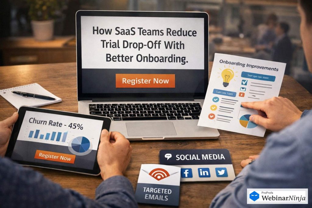 A title like &ldquo;How SaaS Teams Reduce Trial Drop-Off With Better Onboarding&rdquo; will usually pull more relevant interest than a generic line about attending a webinar.&nbsp;
WebinarNinja