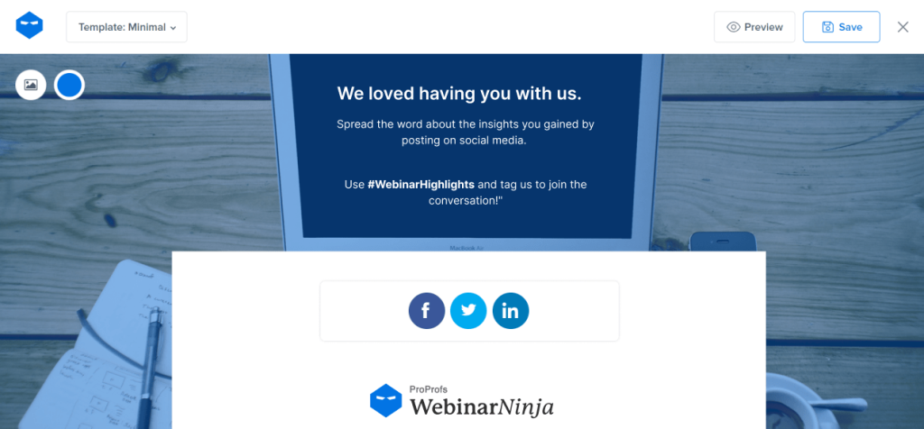 thank you pages for webinar marketing