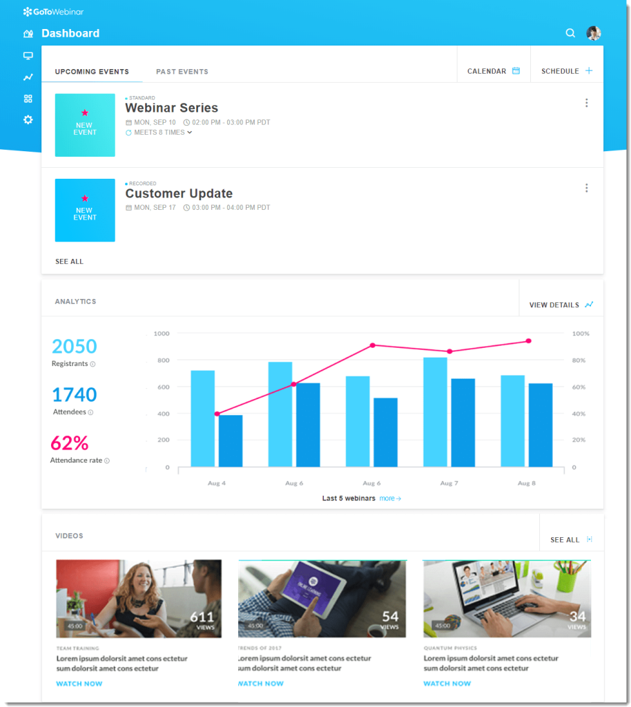 GoTo Webinar - Best webinar software for nonprofits