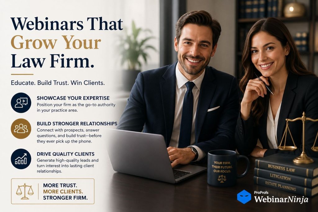 Webinar for law firms - WebinarNinja