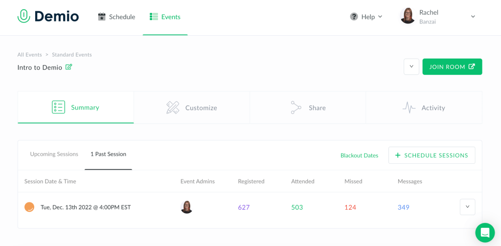 Demio - - AI Webinar Software - WebinarNinja