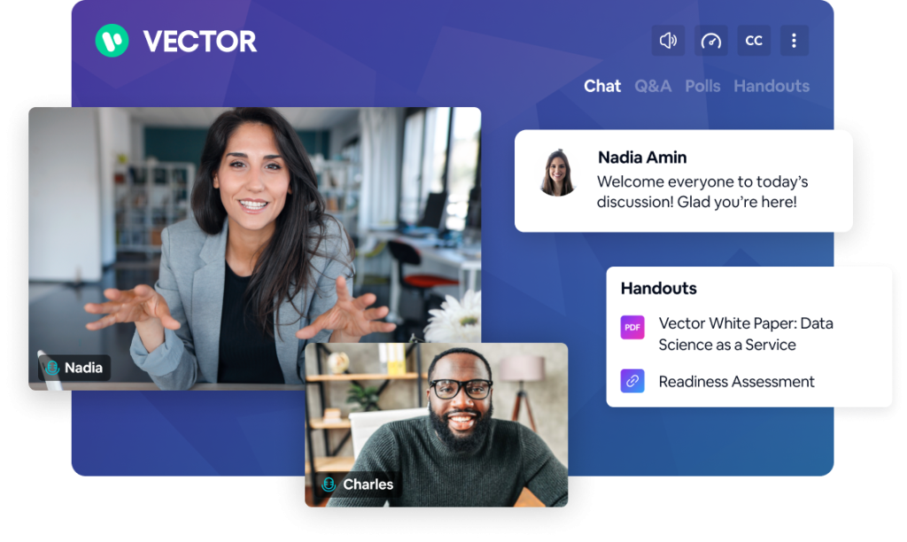 BigMarker- webinar interface