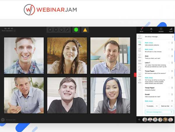 webinarjam - webinar dashboard