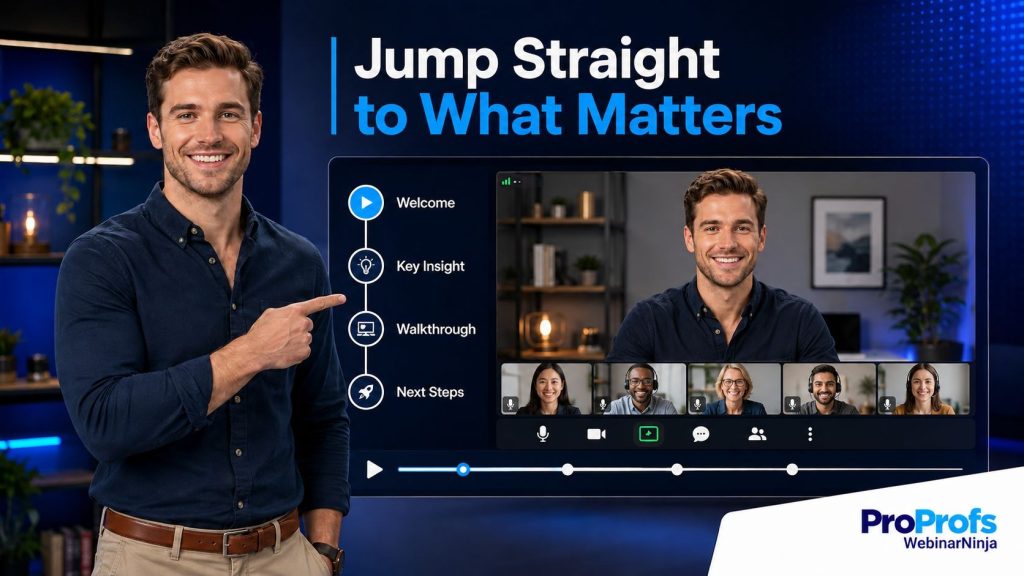 Ad timestamps to webinar replays - WebinarNinja
