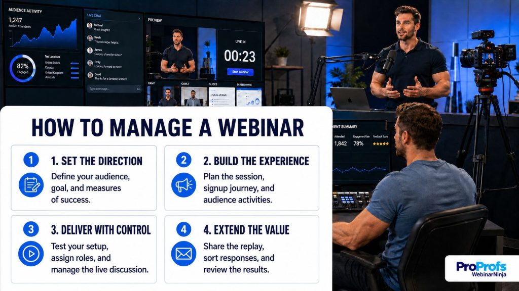 How to Manage a webinar - WebinarNinja