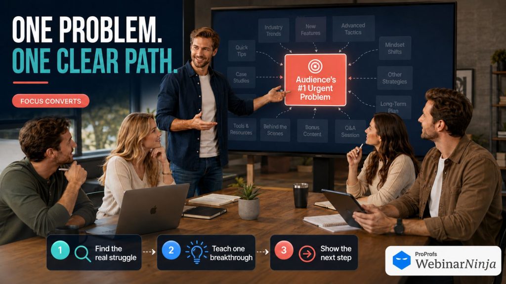 Webinar conversion content building - WebinarNinja