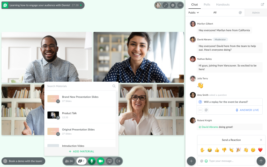 Demio - EWebinar alternatives - WebinarNinja