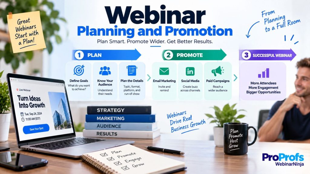B2B Webinar planning and promotion Strategy - WebinarNinja