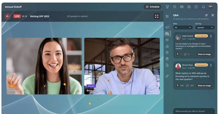 Airmeet- vfairs alternatives -ProProfs WebinarNinja