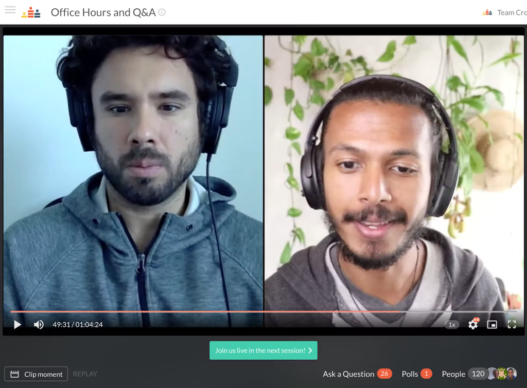 Crowdcast - webinar software for consultants - WebinarNinja