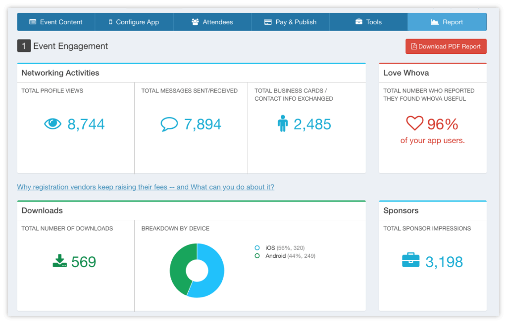 Whova - vfairs alternatives -ProProfs WebinarNinja