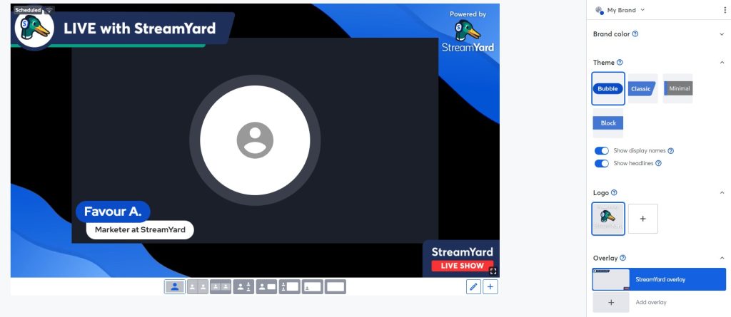 StreamYard - restream alternatives - ProProfs WebinarNinja