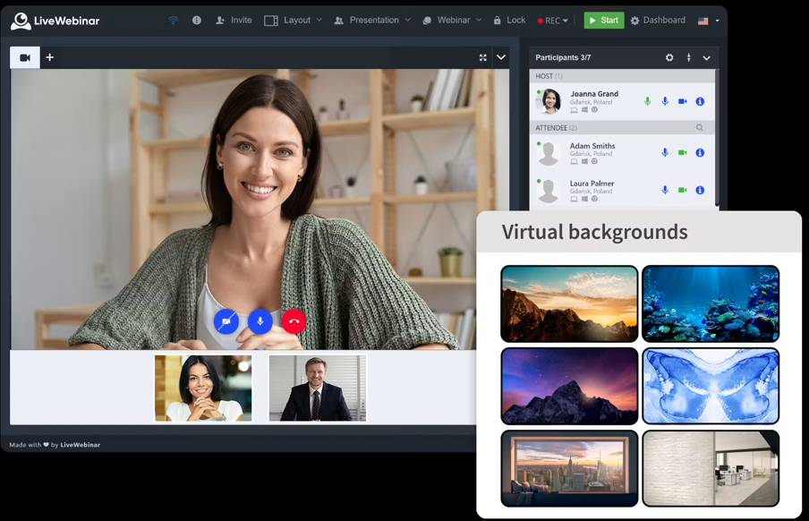 LiveWebinar- microsoft teams webinar alternatives - ProProfs WebinarNinja