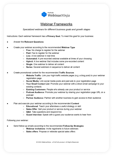 How to Create an Effective Webinar Framework