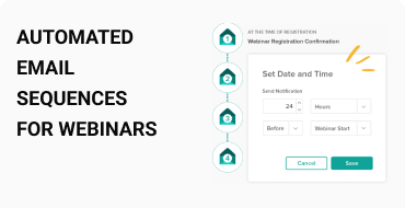 Automated Webinar Email Sequence Builder from WebinarNinja