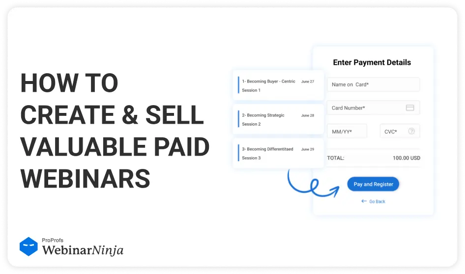 How to Create & Sell Paid Webinars