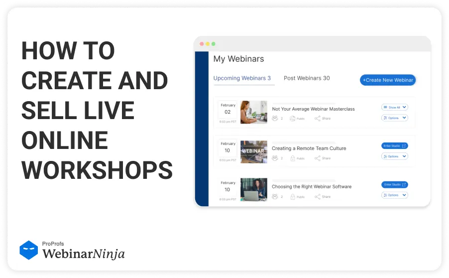 How to Create & Sell Live Online Workshops