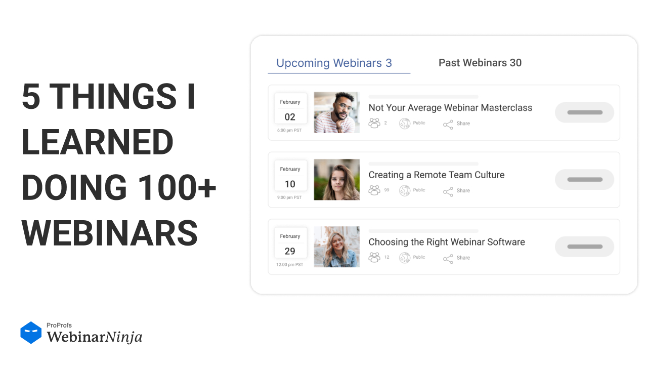 5 Things I Learned Doing 100+ Webinars