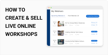 How to Create & Sell Live Online Workshops