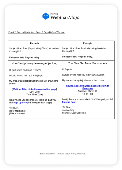 Webinar Email Scripts that Sell