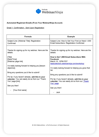 Webinar Email Scripts that Sell