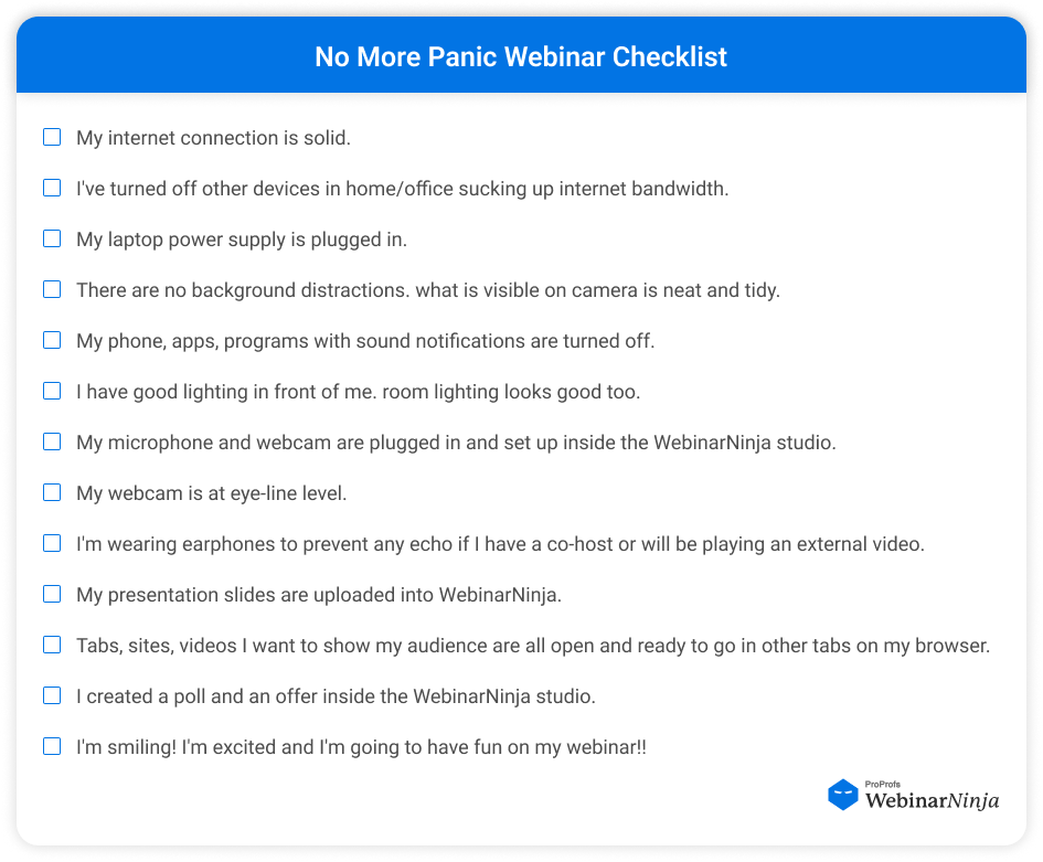 No More Panic Webinar 