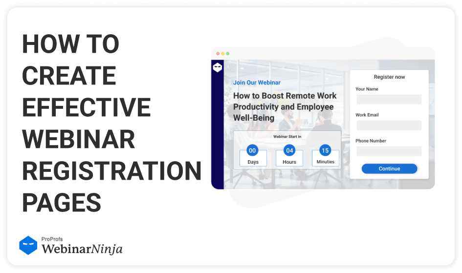 How to Create High-Converting Webinar Registration Pages