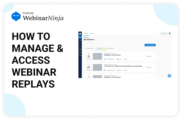  Use Webinar Recordings & Replays for Ongoing Leads