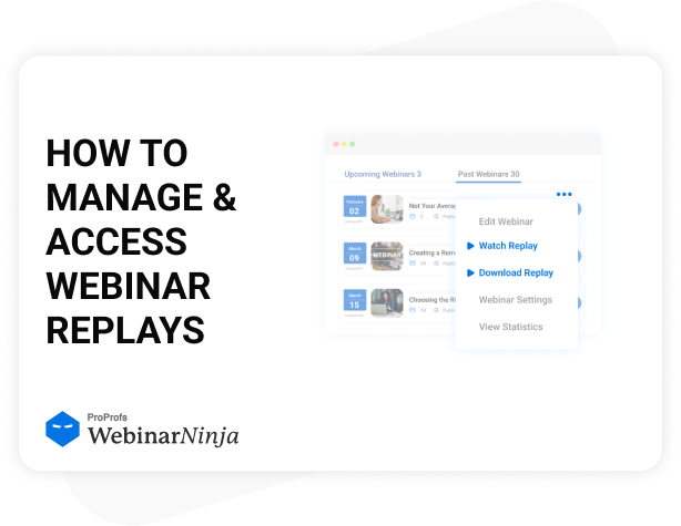 How to Record Your Webinars