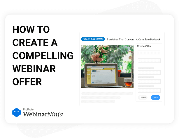 How to Create Compelling Offers for Webinars